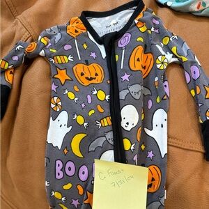 0-3m Little Sleepies Halloween Treats